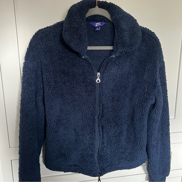 Joy Lab Cozy Navy Sherpa Jacket xSmall - Picture 1 of 4